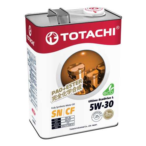 Моторное масло Totachi Ultima EcoDrive L Fully Synthetic SN/CF 5W-30 4л в Лукойл