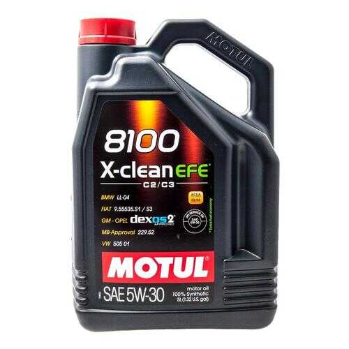 MOTUL Масло Моторное 8100 X-Clean Efe 5w30 5л в Лукойл