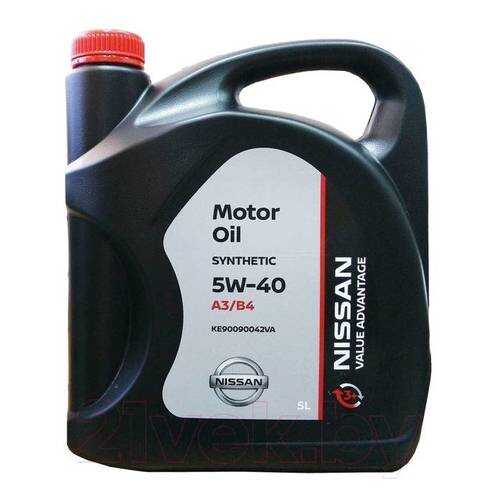 NISSAN KE90090042VA Масло моторное NISSAN VA Motor Oil 5W40 синтетическое 5 л KE900-90042V в Лукойл