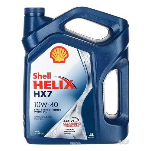 Shell М/Масло П/Синтетика Shell Helix Hx7 10w-40 4l в Лукойл