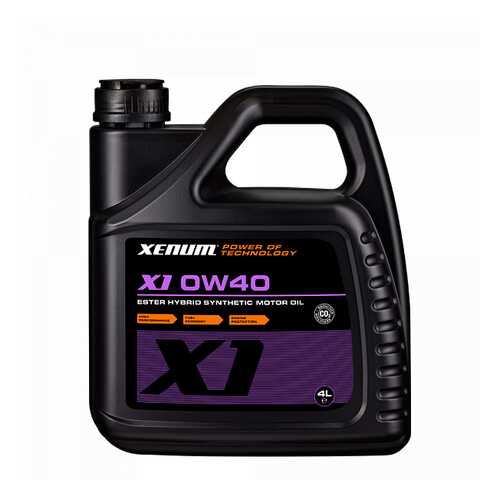 Синтетическое моторное масло с эстерами(10%) XENUM X1 0w40, ACEA C3, 4л. в Лукойл