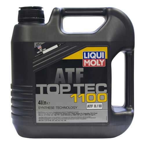 Трансмиссионное масло LIQUI MOLY Top Tec ATF 4л 7627 в Лукойл