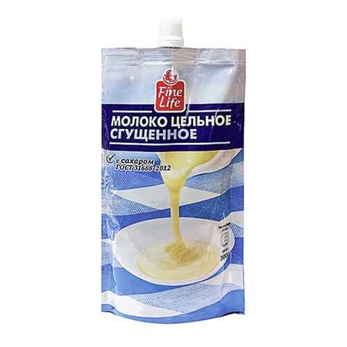 Молоко Fine Life цельное сгущенное с сахаром 300 г в Лукойл