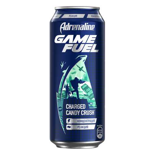 Напиток Adrenaline Game Fuel энергетический 449 мл в Лукойл
