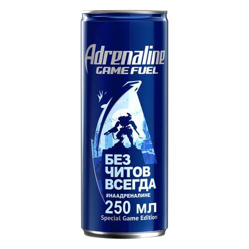 Напиток энергетический Adrenaline rush Game Fuel 250 мл в Лукойл
