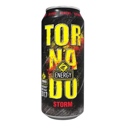 Напиток энергетический Tornado Energy storm газированный жестяная банка 0.45 л в Лукойл