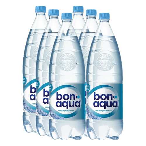 Вода Bonaqua чистая питьевая негазированная пластик 2 л 6 штук в упаковке в Лукойл