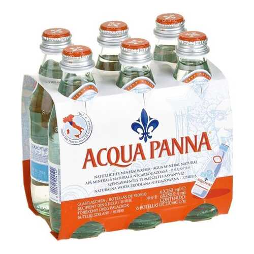 Вода минеральная Acqua Panna столовая негазированная стекло 6 шт по 0.25 л в Лукойл