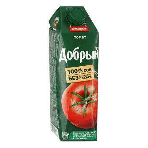 Сок ДОБРЫЙ Томат T-Pack 1л*4 шт в Лукойл