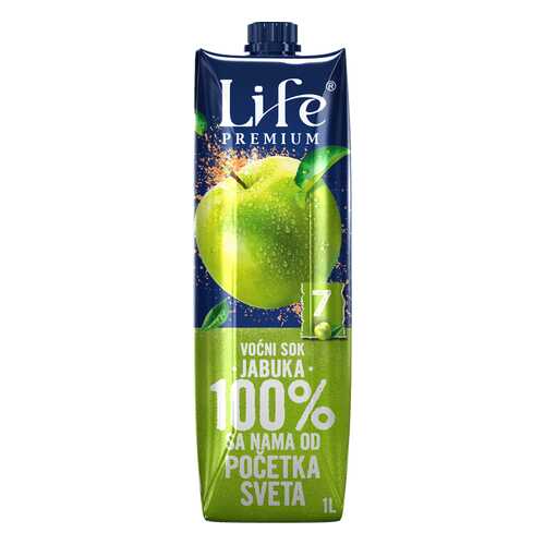 Сок Life premium яблочный 1 л в Лукойл